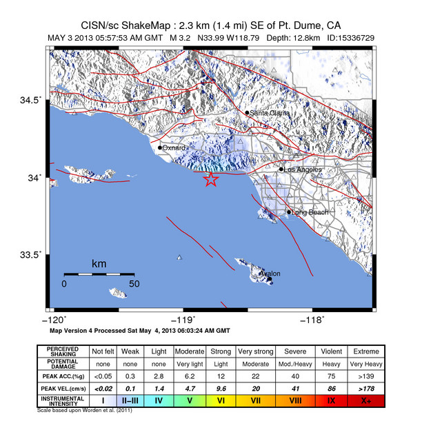 ShakeMap Intensity Image