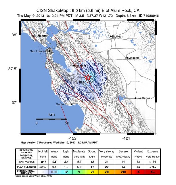 ShakeMap Intensity Image