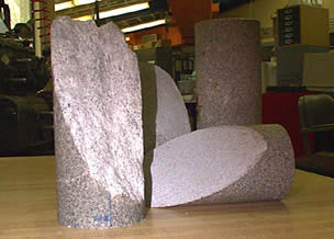sheared column of rock