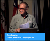 screen capture of Tom Brocher's lecture