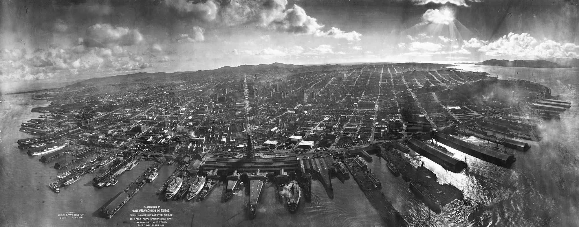 Aerial photo of San Francisco by George Lawrence