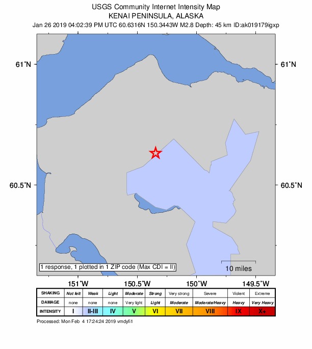 Did You Feel It? map: shaking reported by the public