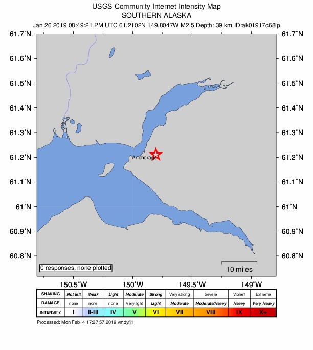 Did You Feel It? map: shaking reported by the public
