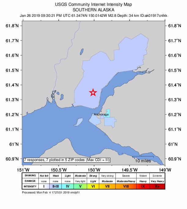 Did You Feel It? map: shaking reported by the public