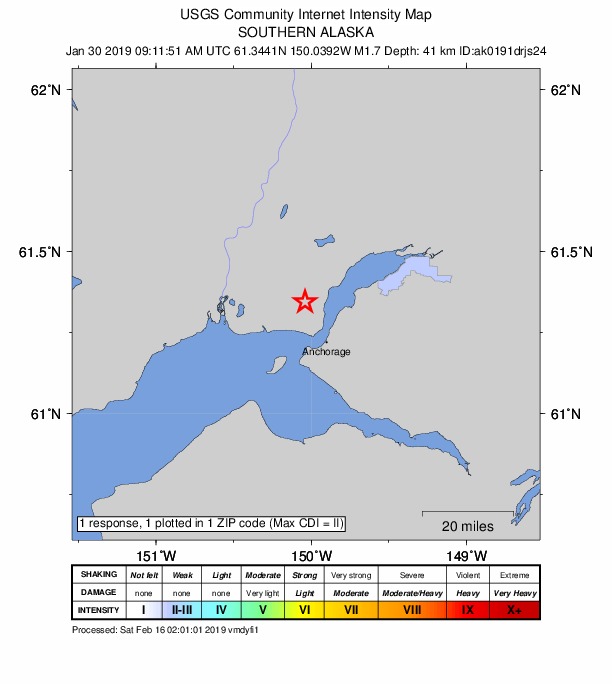 Did You Feel It? map: shaking reported by the public
