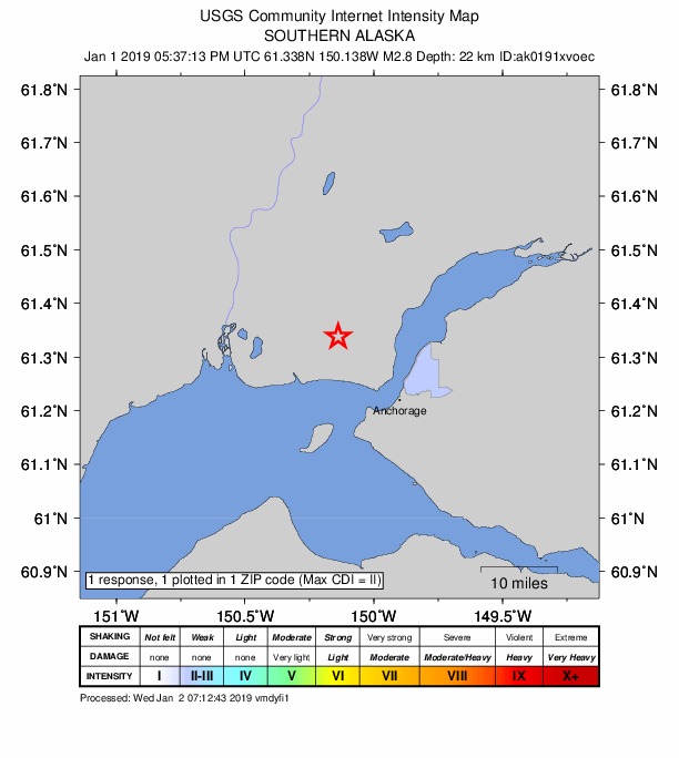 Did You Feel It? map: shaking reported by the public