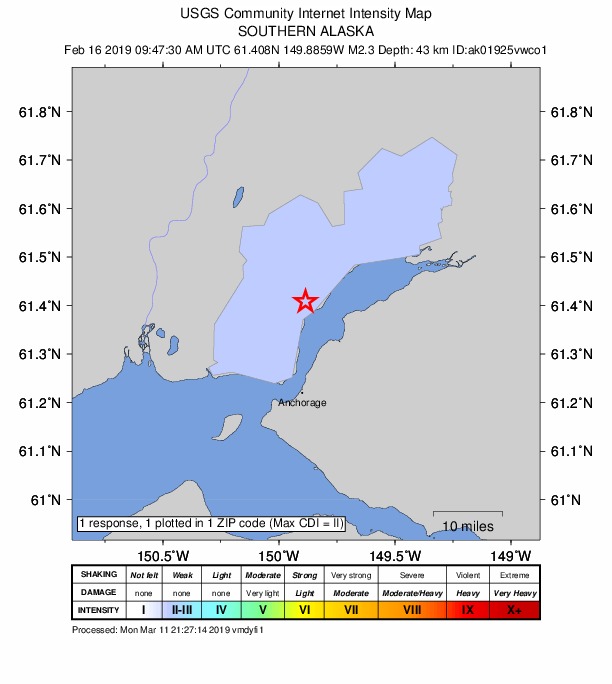 Did You Feel It? map: shaking reported by the public