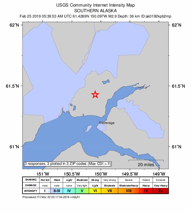 Did You Feel It? map: shaking reported by the public