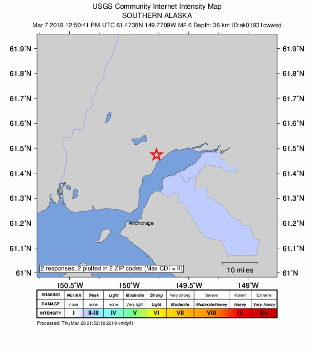 Did You Feel It? map: shaking reported by the public