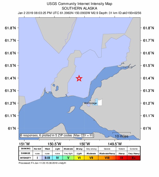 Did You Feel It? map: shaking reported by the public