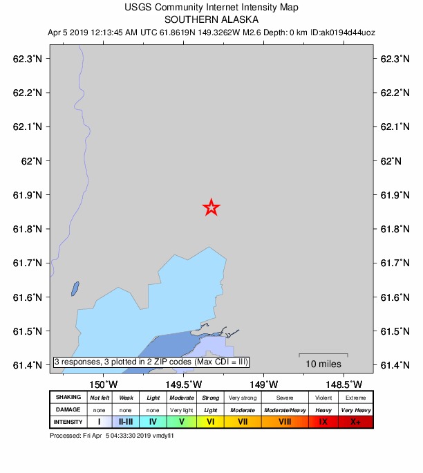 Did You Feel It? map: shaking reported by the public