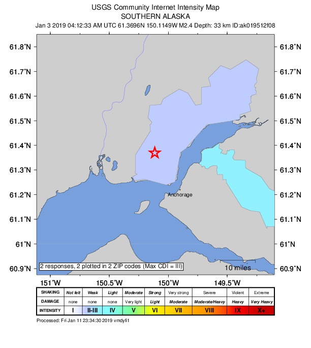 Did You Feel It? map: shaking reported by the public