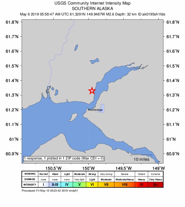 Did You Feel It? map: shaking reported by the public