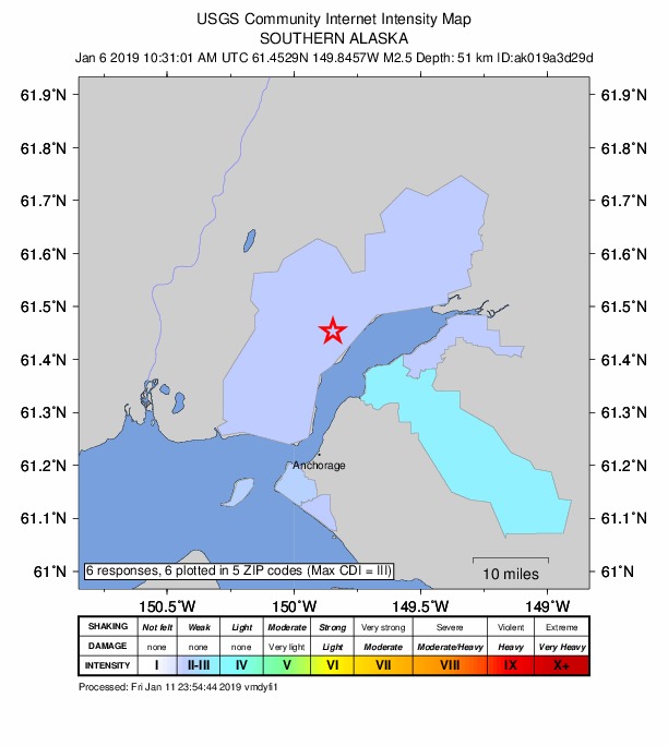 Did You Feel It? map: shaking reported by the public
