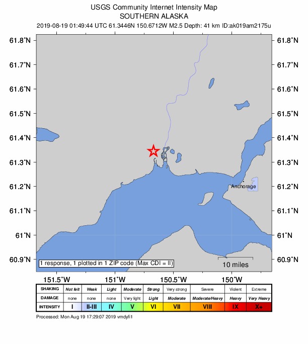 Did You Feel It? map: shaking reported by the public