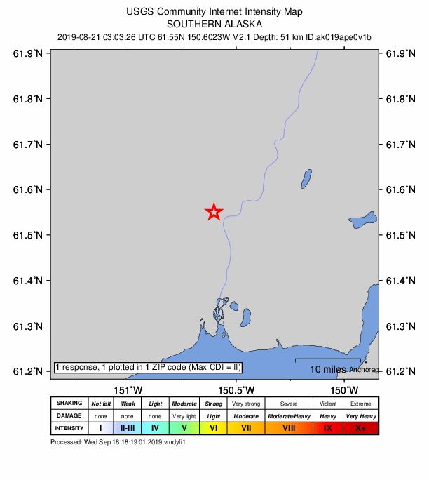 Did You Feel It? map: shaking reported by the public