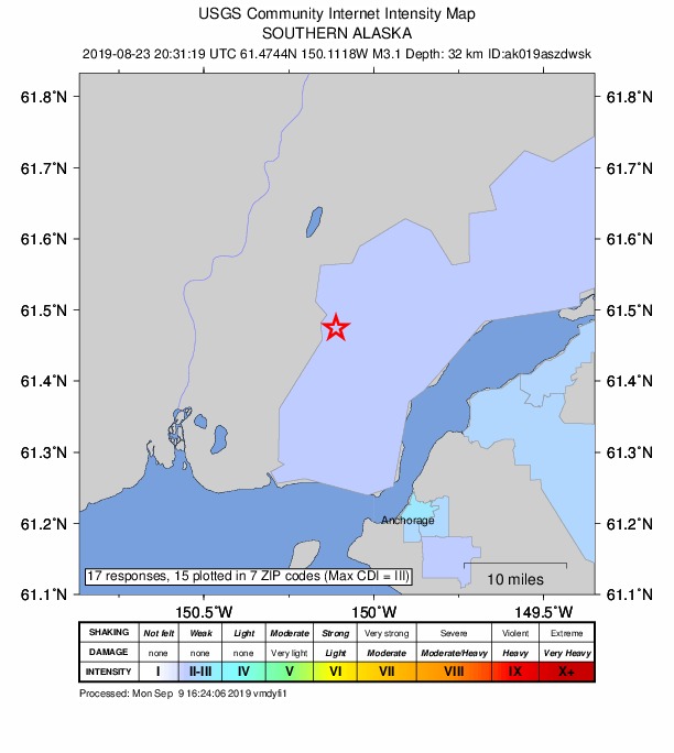 Did You Feel It? map: shaking reported by the public