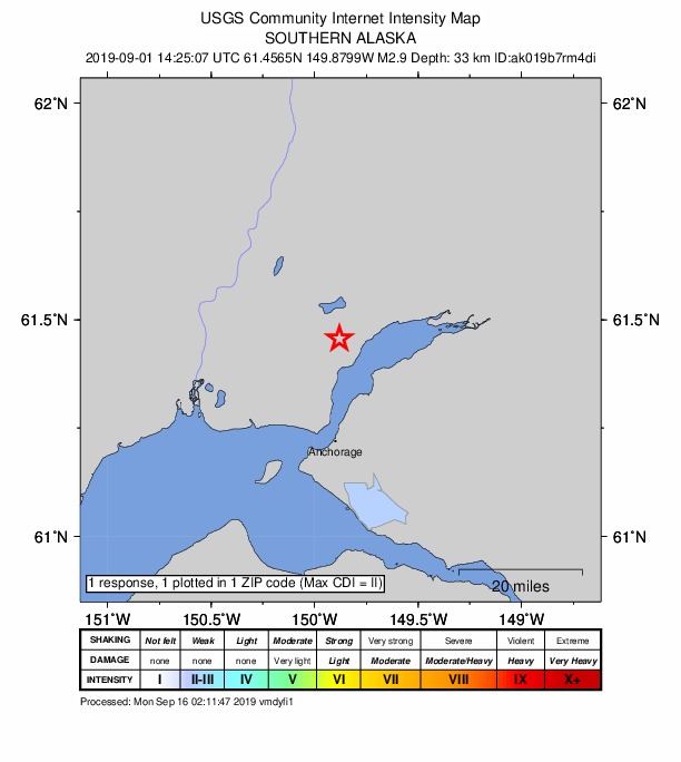 Did You Feel It? map: shaking reported by the public
