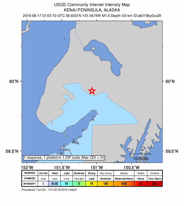 Did You Feel It? map: shaking reported by the public