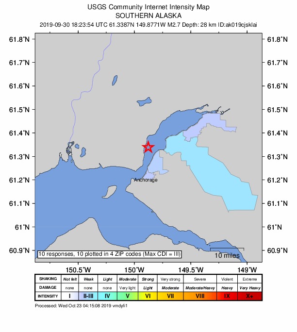 Did You Feel It? map: shaking reported by the public