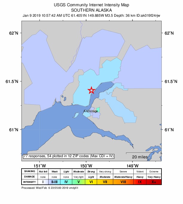 Did You Feel It? map: shaking reported by the public