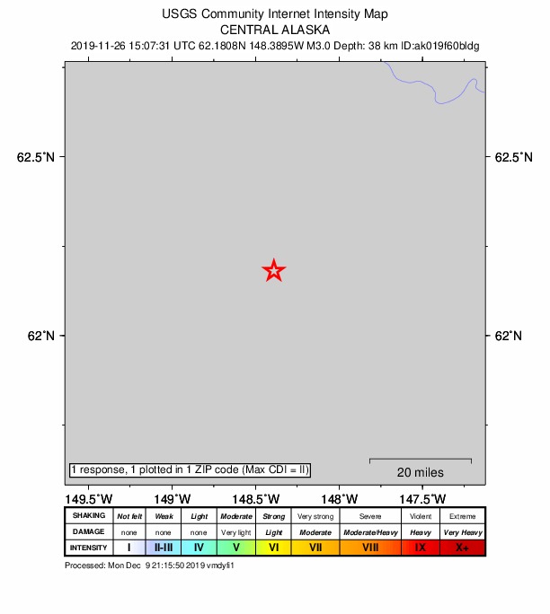 Did You Feel It? map: shaking reported by the public