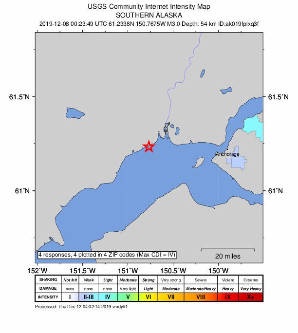 Did You Feel It? map: shaking reported by the public