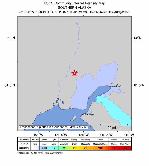 Did You Feel It? map: shaking reported by the public