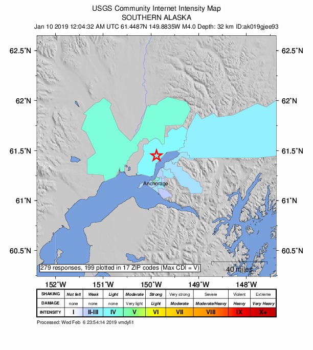 Did You Feel It? map: shaking reported by the public