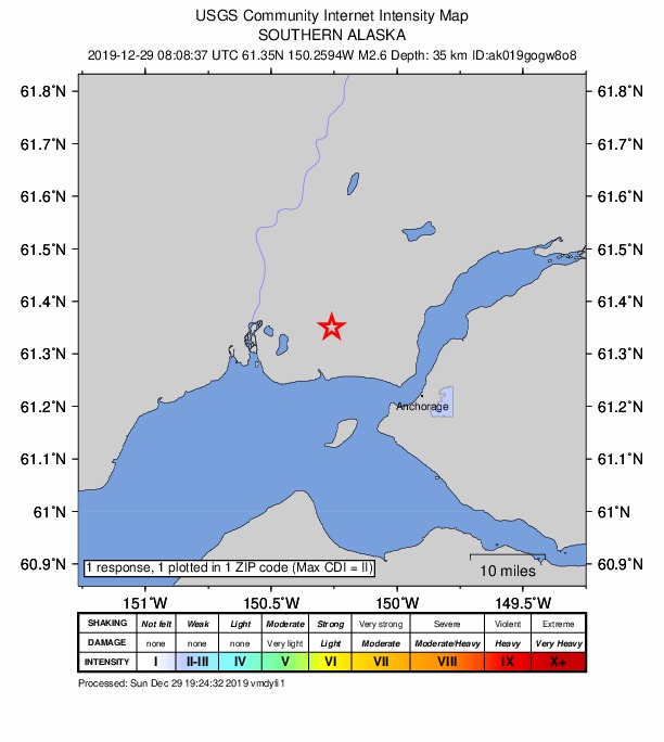 Did You Feel It? map: shaking reported by the public