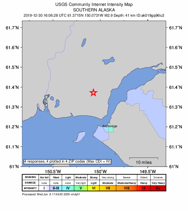 Did You Feel It? map: shaking reported by the public