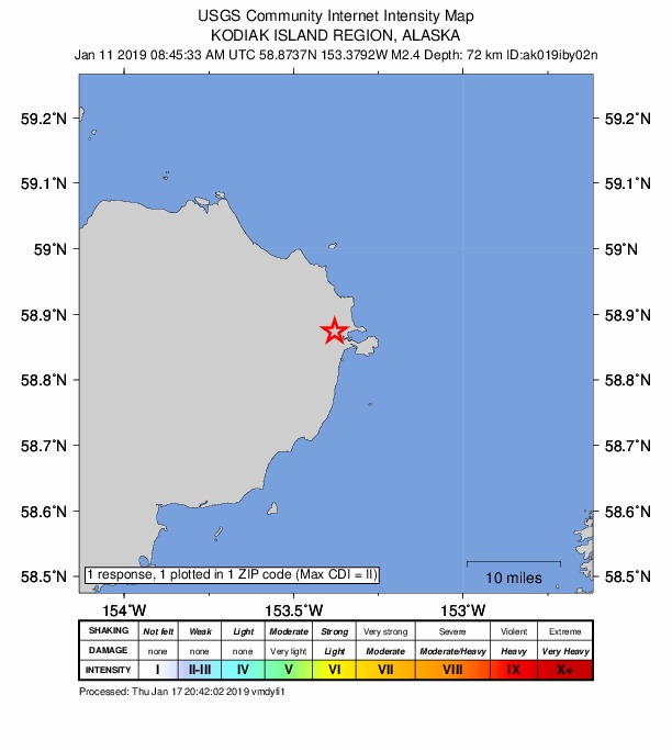 Did You Feel It? map: shaking reported by the public
