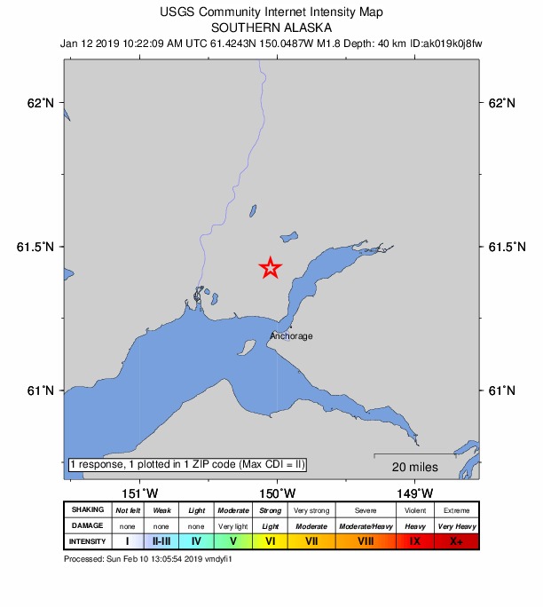 Did You Feel It? map: shaking reported by the public