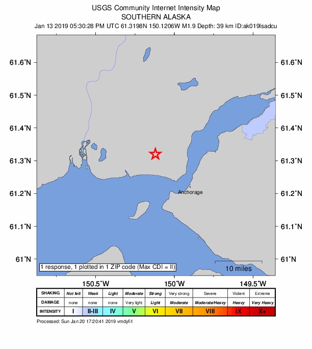 Did You Feel It? map: shaking reported by the public