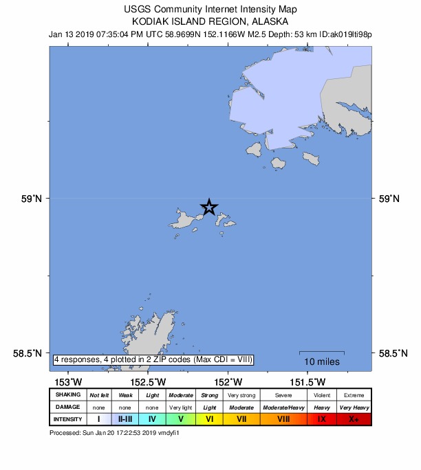 Did You Feel It? map: shaking reported by the public