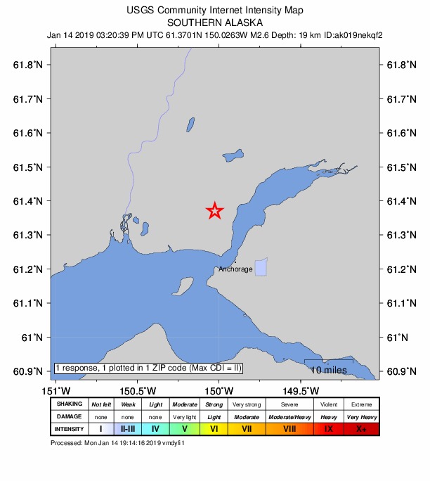 Did You Feel It? map: shaking reported by the public