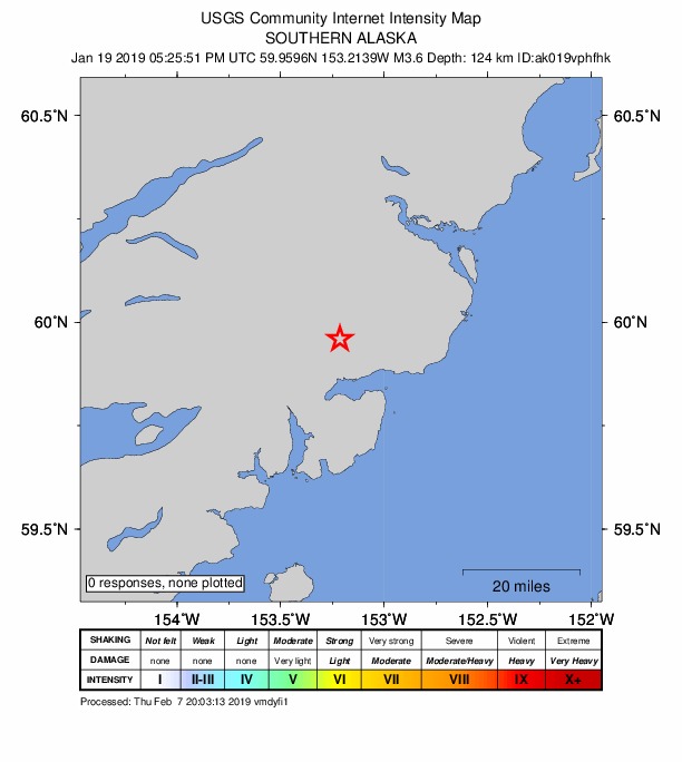 Did You Feel It? map: shaking reported by the public