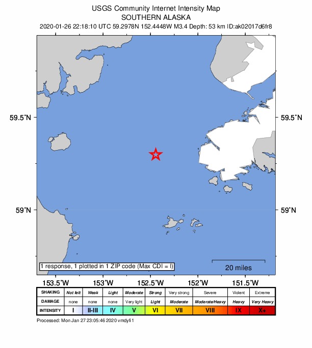 Did You Feel It? map: shaking reported by the public