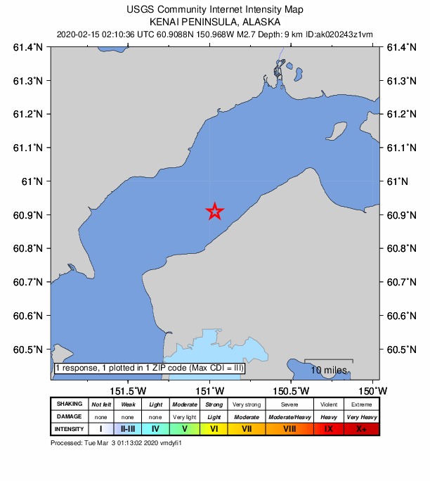 Did You Feel It? map: shaking reported by the public