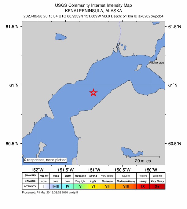 Did You Feel It? map: shaking reported by the public
