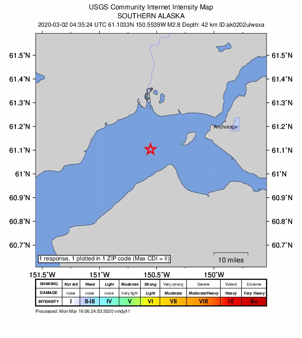 Did You Feel It? map: shaking reported by the public