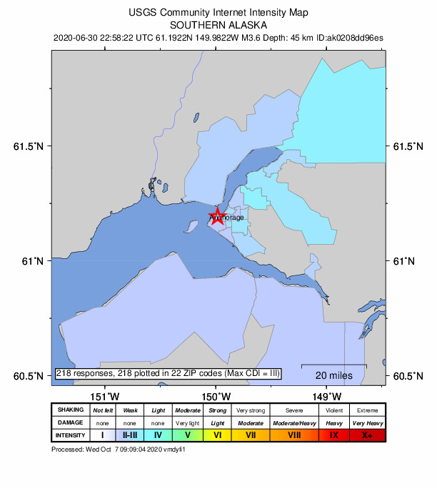Did You Feel It? map: shaking reported by the public