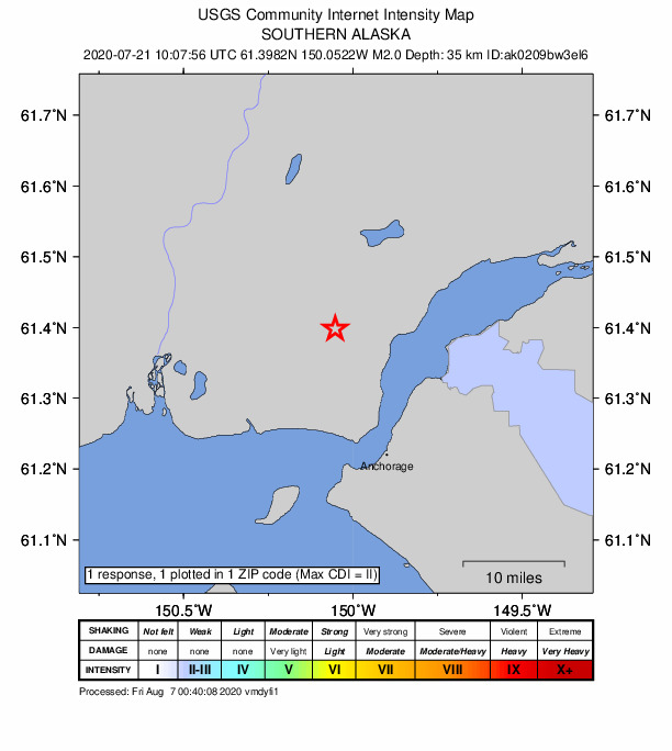 Did You Feel It? map: shaking reported by the public
