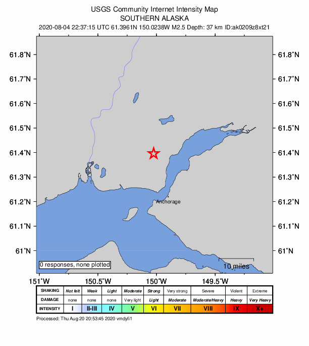 Did You Feel It? map: shaking reported by the public