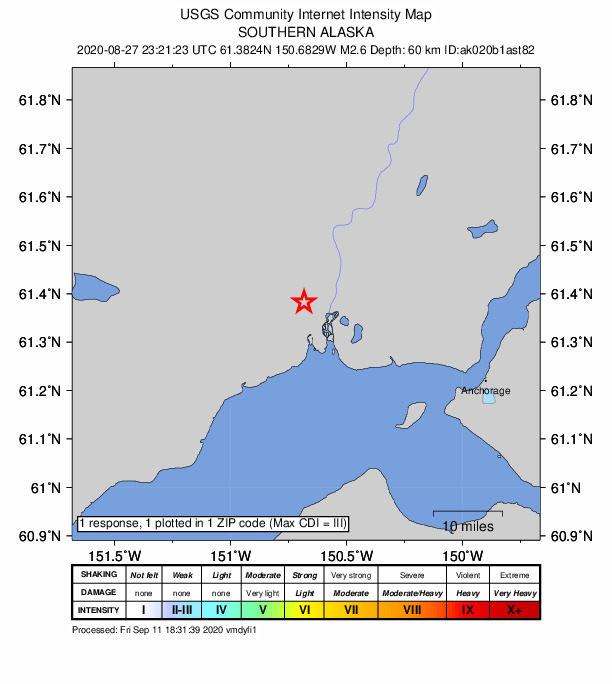 Did You Feel It? map: shaking reported by the public