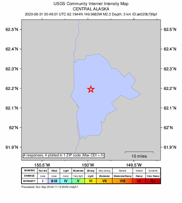 Did You Feel It? map: shaking reported by the public
