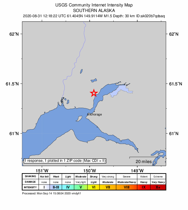 Did You Feel It? map: shaking reported by the public