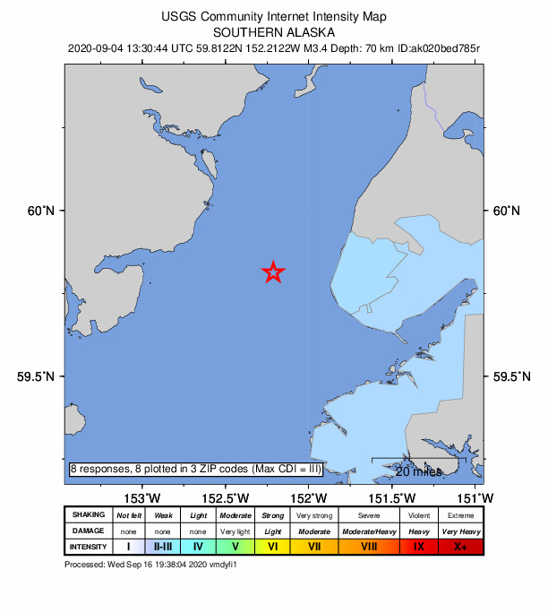 Did You Feel It? map: shaking reported by the public