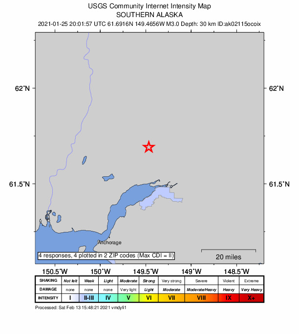 Did You Feel It? map: shaking reported by the public