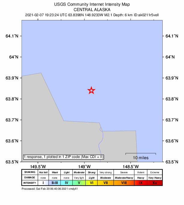 Did You Feel It? map: shaking reported by the public